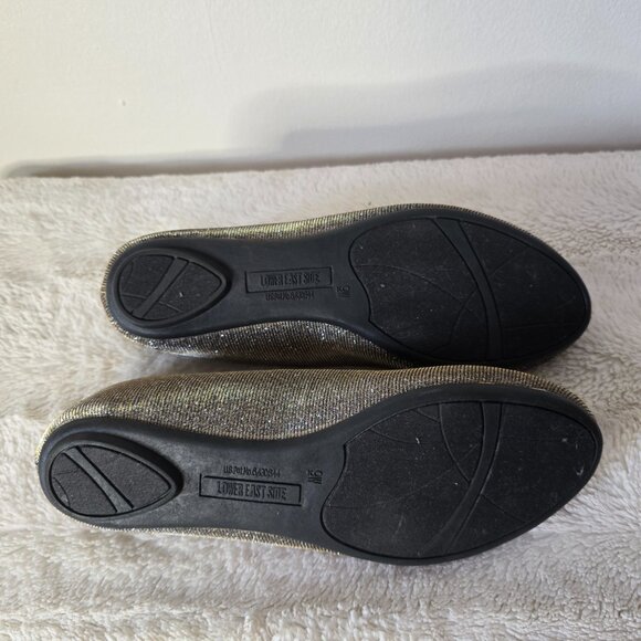 Lower East Side - 9W - Ballet Flats - Gold & Silver - Picture 4 of 8